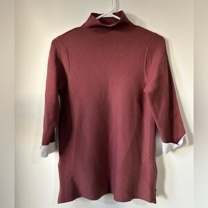 Tahari Long‎ Sleeve  Cowlneck Top